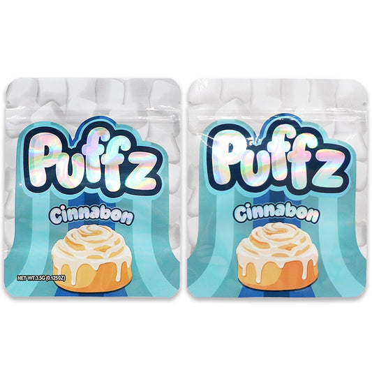 Puffz Cinnabon Weed Mylar Bags 3.5 Grams