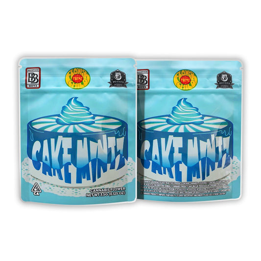 Backpack Boyz Cake Mintz Weed Mylar Bags 3.5 Grams