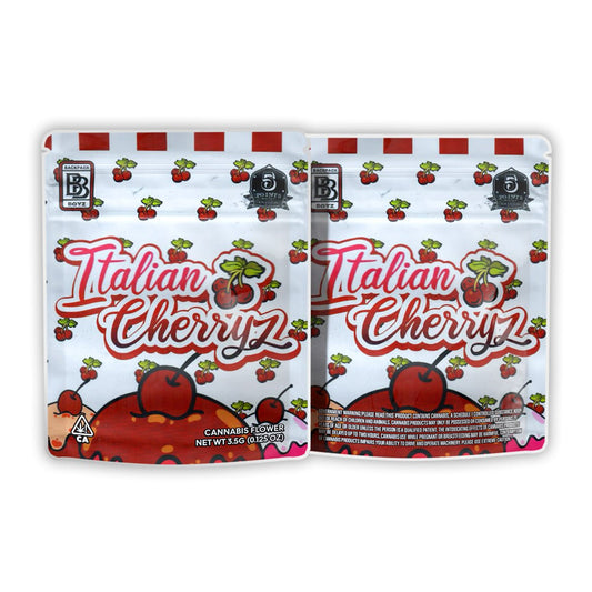 Backpack Boyz Italian cherry Weed Mylar Bags 3.5 Grams