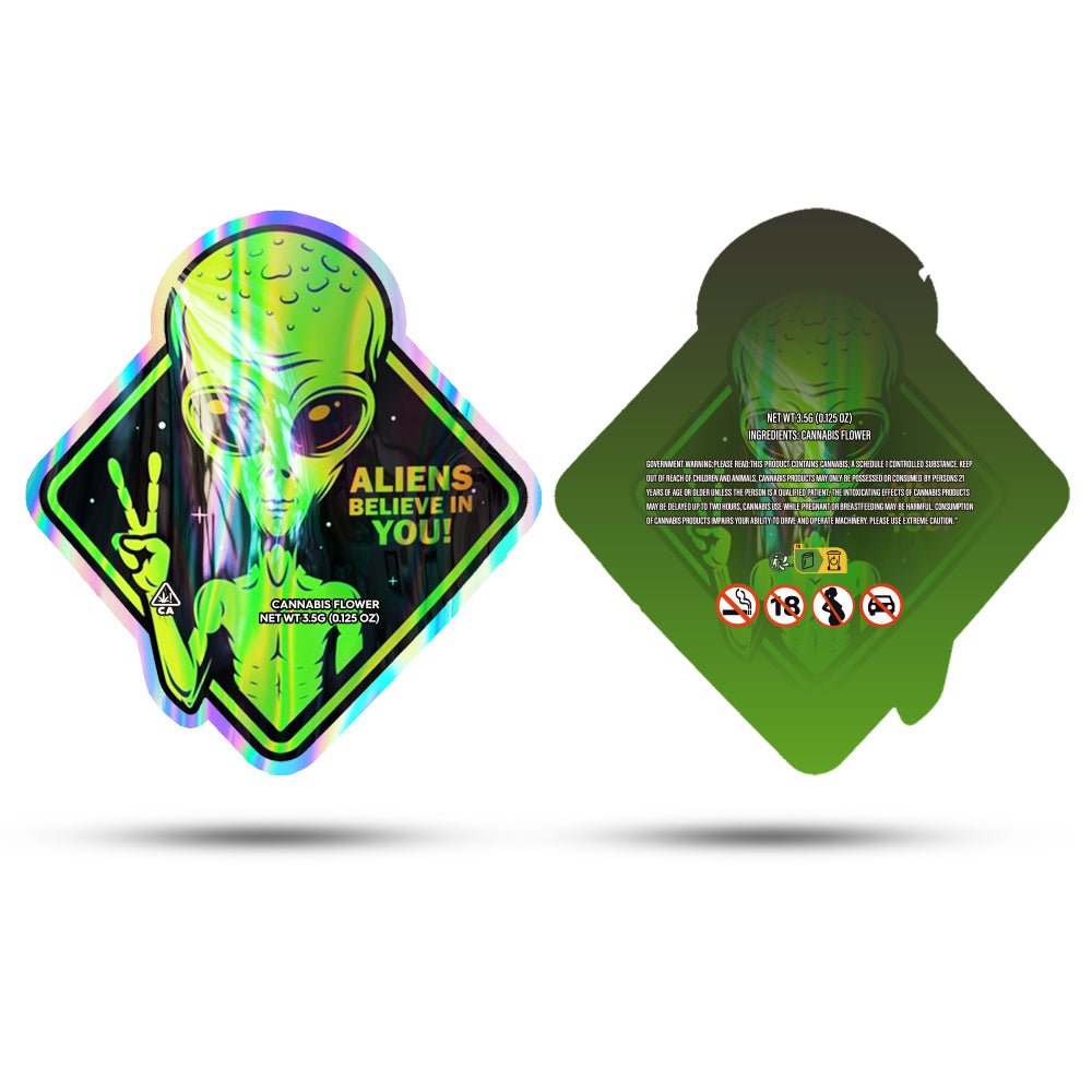 Aliens Believe in You Mylar Bags 3.5 Grams