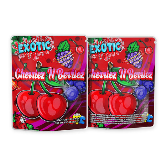 Exotic Cheviez N Beviez Mylar Bags 3.5 Grams