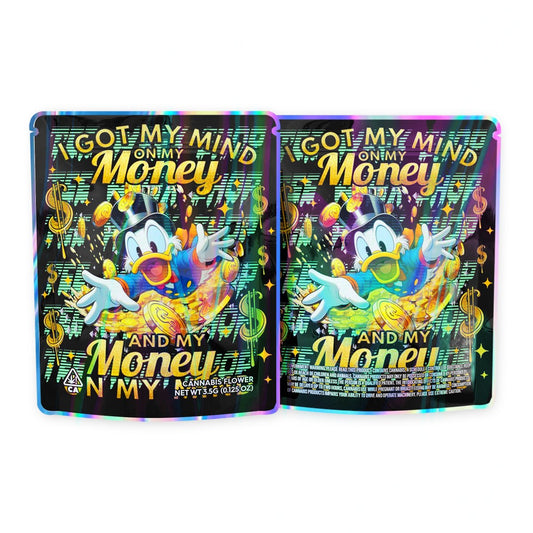 I Got My Mind on My Money Mylar Bags 3.5 Grams