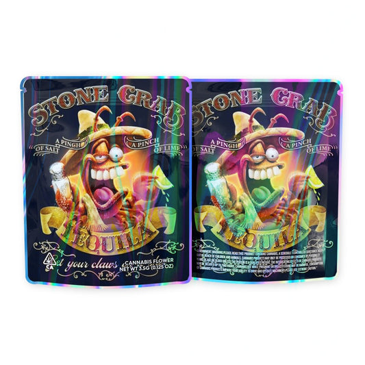 Stone Crab Mylar Bags 3.5 Grams