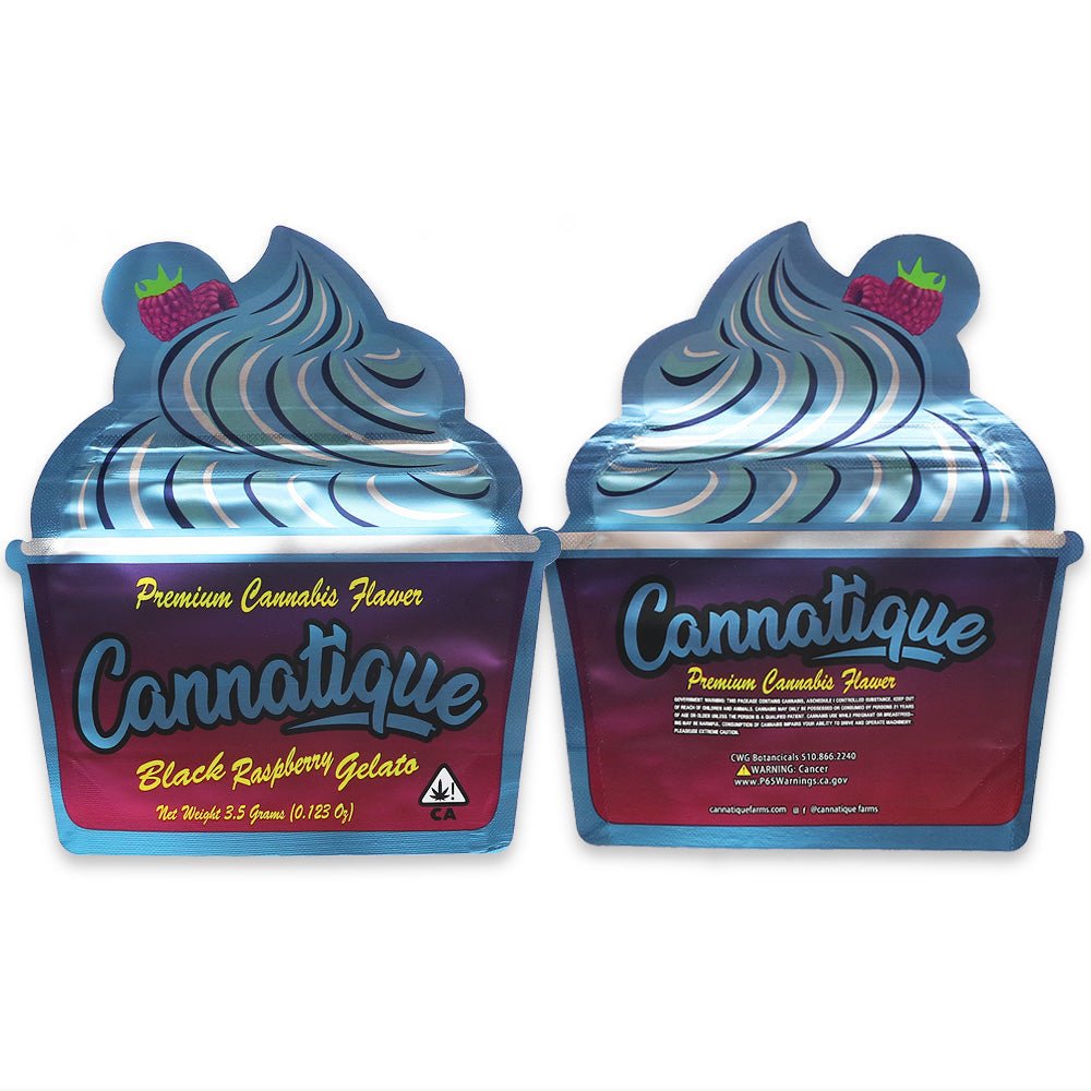 Cannatique Gelato 3.5G Mylar Bags