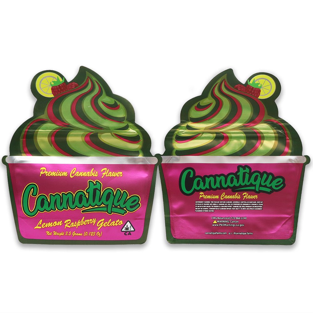 Cannatique Gelato 3.5G Mylar Bags