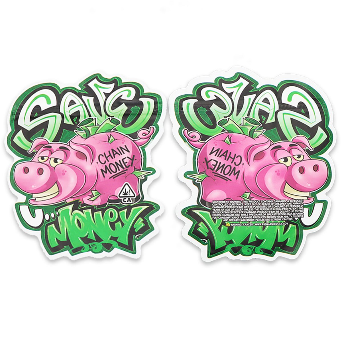 Piggy Bank: SAVE MONEY SFX Mylar Bags 3.5 Grams